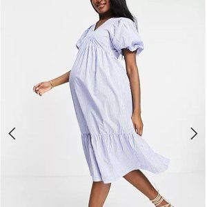 ASOS MATERNITY STRIPED DRESS - SIZE UK 12